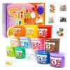 Click4Toys SLIME CAY VAIKAMS LEDAI CUBBIES PLASTIKOS MASĖS JUTIKLĖS + DEKORACIJOS