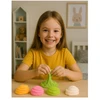 Click4Toys SLIME CAY VAIKAMS LEDAI CUBBIES PLASTIKOS MASĖS JUTIKLĖS + DEKORACIJOS