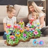 click4TOYS STATYBINIAI KLUOKAI KŪRYBINGOS SODO GĖLĖS VAIKAMS XXL RINKINYS 198EL