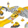 click4TOYS STATYBOS AIKŠTELĖ AUTOMOBILIŲ LENKTYNŲ TRASAS STATYBINĖS TRANSPORTO PRIEMONĖS EKSKAVATORIUS AUTO 255EL.