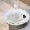 „Cloche“ rūkymo aksesuaras Tvirtas nešiojamasis skaidrus kupolas virtuvės skersmuo 26,5 cm