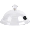 „Cloche“ rūkymo aksesuaras Tvirtas nešiojamasis skaidrus kupolas virtuvės skersmuo 26,5 cm
