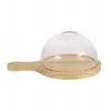 Cloche Smoking Dome Stiklinis maisto dangtis virtuvės nešiojamas dūmų skersmuo 15cm
