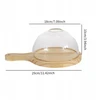 Cloche Smoking Dome Stiklinis maisto dangtis virtuvės nešiojamas dūmų skersmuo 15cm