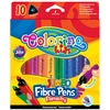 Stori tribriauniai flomasteriai Jumbo COLORINO, 10 spalvų