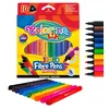 Stori tribriauniai flomasteriai Jumbo COLORINO, 10 spalvų
