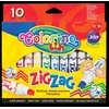 Colorino Zig Zag žymekliai, 10 spalvų