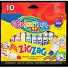 Colorino Zig Zag žymekliai, 10 spalvų