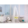 ComfortBaby Ochraniacz do łóżeczka WARKOCZ WELUR 240 cm ŁÓŻECZKO 7w1 žalia balta