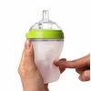 COMOTOMO - 2 silikoniniai buteliukai nuo pilvo dieglių MOM'S BREAST 250 ml Žalioji...