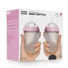 COMOTOMO - 2 silikoniniai buteliukai nuo pilvo dieglių MOM'S BREAST 250 ml Rožinė BABY