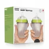 COMOTOMO - 2 silikoniniai buteliukai nuo pilvo dieglių MOM'S BREAST 250 ml Žalioji...