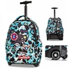 Cool Pack Coolpack kuprinė su ratukais 24l, mėlyna su kariniais motyvais