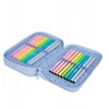 Cool Pack Dviejų skyrių stilizuotas pieštukinės dėklas, CoolPack, pastelinės pudros mėlynos spalvos