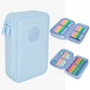 Cool Pack Dviejų skyrių stilizuotas pieštukinės dėklas, CoolPack, pastelinės pudros mėlynos spalvos
