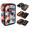 Cool Pack Forminis trijų skyrių penalas su priedais CoolPack Jumper 3 Chocolove F067707