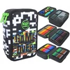 Cool Pack Forminis trijų skyrių penalas su priedais CoolPack Jumper 3 Game over F067679