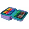 Cool Pack Forminis trijų skyrių penalas su priedais CoolPack Jumper 3 Gradient Blueberry E67505
