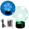 Coolstaff Lampka Na Biurko Kamuolys Led 3D Kolorowe Światło Lampa Dla Dzieci USB + Pilot