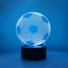 Coolstaff Lampka Na Biurko Kamuolys Led 3D Kolorowe Światło Lampa Dla Dzieci USB + Pilot
