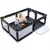 Costway Kojec juoda su piłkami suchy basen 206x147x68,5 cm