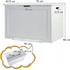 Costway Skrzynia na zabawki vaikams 2 w 1 113L, szafka na zabawki 76x40,5x48 cm