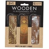 IF Cozywood Zakładki drewniane do książki 2+1 Złote