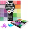 Craft Sensations ORIGAMI POPIERIUS 15x15 cm SPALVINGAS SU INSTRUKCIJA VAIKAMS 180 lapų 70gsm