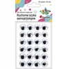 Craft With Fun Lipnios akys su blakstienomis 15mm apvalios 24vnt - Titanum