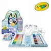 Crayola, Inc. Crayola Bluey Rinkinys artystyczny kolorowanki vaikams, naklejki i flamastry 47el.