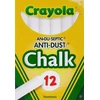 Pro Eximp Crayola, Inc. CRAYOLA SCHOOL CHALK balta 12 vnt piešimui ir rašymui, netoksiška
