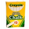 Pro Eximp Crayola, Inc. CRAYOLA SCHOOL CHALK balta 12 vnt piešimui ir rašymui, netoksiška