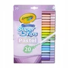 Crayola, Inc. Crayola Super Tips Markers žymekliai vaikams, plaunama pastelė, 20 vnt.