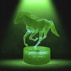 Creative Lampka Dziecięca Zwierzątka Koń Dla Fana Prezent Nocna Kolorowa LED