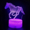 Creative Lampka Dziecięca Zwierzątka Koń Dla Fana Prezent Nocna Kolorowa LED