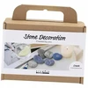 Creative - Mini Craft Kit Stone Decoration, mėlynas, 1 pakuotė - ()