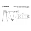 Crosso dviračių laikiklis dėtuvėms - standartiniai 180mm strypai