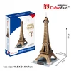 CubicFun Kubinis linksmas 3D galvosūkis Eifelio bokštas 01033 EIFELIO BOKŠTAS 39 vnt C044h
