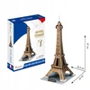 CubicFun Kubinis linksmas 3D galvosūkis Eifelio bokštas 01033 EIFELIO BOKŠTAS 39 vnt C044h