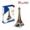 CubicFun Kubinis linksmas 3D galvosūkis Eifelio bokštas 01033 EIFELIO BOKŠTAS 39 vnt C044h