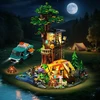 Cubimana Blocks TREE HOUSE KEMPINGAS VILLA TENT kemperis LED DOVANAI 1715×