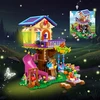 Cubimana Blocks TREE HOUSE LED SLIDE ŽAISLAI MERGAITĖS DOVANA 618vnt.