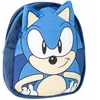 CurePink Sonic The Hedgehog Ežiuko Soniko pliušinė kuprinė, 22 cm