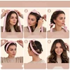 CURLS 7 VNT NEŠILDANTIS RINKINYS VELVET ROLLERS ROŽINIS SOFT STYLING