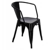 D2.Design Paris Arms kėdė, juoda įkvėpta (dydis: universalus)