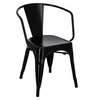 D2.Design Paris Arms kėdė, juoda įkvėpta (dydis: universalus)
