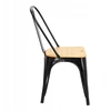 D2.Design Paris Wood kėdė, juoda, natūrali pušis (Dydis: universalus)