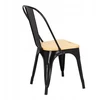 D2.Design Paris Wood kėdė, juoda, natūrali pušis (Dydis: universalus)