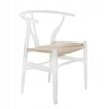 D2.Design Pinti kėdė Natūrali balta, įkvėpta Wishbone (Dydis: universalus