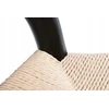 D2.DESIGN Kėdė Wicker Naturali Juoda, įkvėpta Wishbone